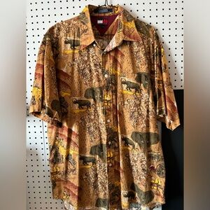 Tommy Hilfiger Vintage Safari Shirt Size Large